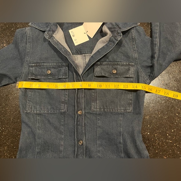 NWT Zara Button Down Denim Dress XS - Picture 16 of 16
